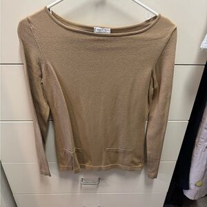 LOFT Tan Long Sleeve Women's Top